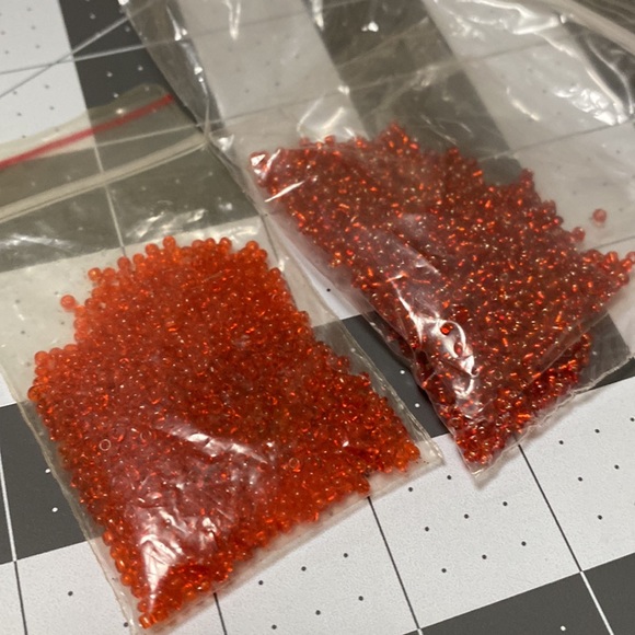 Two Different Shades of Red Seed Beads - Picture 3 of 3